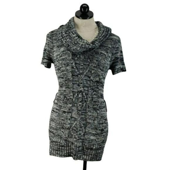 No Boundaries Mini‎ Sweater medium Tunic Dress Gray - Picture 1 of 7